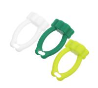 Zerodeko 3 Pièces Support de Plante en Silicone Polyvalent 4,8x2,7x1,3cm pour Tiges et Pousses, Protège et Guide la Croissance des Plantes en Serrage Étagère de Terrasse Couleur Aléatoire