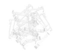Zerodeko 30 Pièces Blind Valance Holder Clips Transparent Plastics Hidden Retainer for Vertical and Horizontal Window Shades