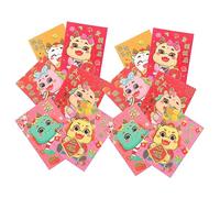 Zerodeko 30 Pièces Enveloppes Dragon Motif pour An Chinois Fête Printemps Sac Cartoon