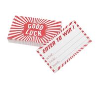 Zerodeko 300 tickets d'inscription vierges, bulletins de participation | Cartes de participation 3,5 x 2 pouces, recueillant le nom, l'adresse courriel et le numéro de téléphone pour les
