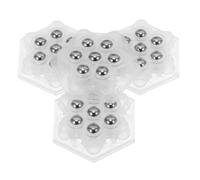 Zerodeko 32 Pièces Mini Self-adhesive Silent Casters Stainless Steel Roller Ball Bearings Swivel Heavy Duty Wheels For Furniture Storage Boxes And Appliances