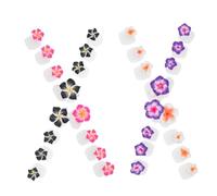 Zerodeko 32 Séparateurs D’Orteils en Silicone pour Pédicure Motif Floral 4 Couleurs Lot de 32 Pièces Accessoires Réutilisables pour Vernis à Ongles et Soin des Pieds