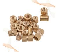 Zerodeko 330 Pièces Écrou Moleté en Laiton Rond M2-m5, Kit de Classification, Lot de Fixations pour Coques Plastiques et Pièces Thermodurcissables, Injection Moulage et Hot Melt