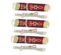 Zerodeko 3ensembles Mezouza Décorative Étui pour Hanoucca Bénédiction De Porte Juive Décoration De Porte Mezouza De Prière