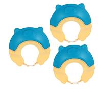 Zerodeko 3pièces Bonnet De Ajustable Pour Garçon Fille Chapeau De Bain Étanche Avec Anti- Pour Lavage De Cheveux Accessoire Adorable Et Pratique