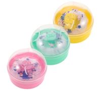 Zerodeko 3pièces Coffret de Poudre avec Houppette et Poignée Étui Portable pour Saupoudrer Pot Vide pour Voyages et Retouches pour Femmes et Bébés