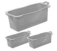 Zerodeko 3pièces Doublures Réutilisables Pour Récupérateur De Graisse Silicone Accessoires De Camping Et Barbecue Tapis De Cuisson Anti-flamme Liner Graisse
