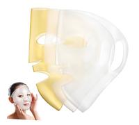 Zerodeko 3pièces Housse De Masque Facial Silicone Réutilisable Outil De Beauté Pour Salon Et Usage Personnel Conception