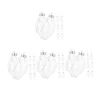 Zerodeko 4 Ensembles Bouteille De Bonbons Ampoule Bouteille De Bonbons De Noël Boule D'ornements À Remplir Faire La Fête Lumière Stickers Ramequins Pré L'animal De Compagnie 8 Pièces * 4
