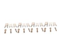 Zerodeko 4 Ensembles Ornements De Traîneau De Noël Décor De Noël Roman Ornement De Ménage Traîneau Decoration Noel Traditionnel Decoration Table Noel Traîneau Vierge Mini-Luge 12 Pièces * 4