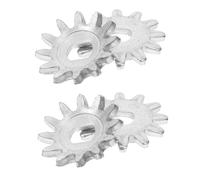 Zerodeko 4 Pièces Accessoire de Roue Dentée en Fer Argenté pour Réparation de Cric Hydraulique Structure Horizontale Optimisée, Compatible Cric au Sol pour Entretien Automobile