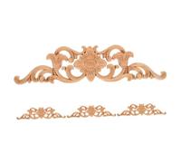 Zerodeko 4 Pièces Appliques Sculptées Non Peintes Lot de Décorations Élégantes pour Armoires Projets DIY Style Européen