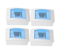 Zerodeko 4 Pièces Boîtier de Disjoncteur Électrique avec Fenêtre Transparente Circuits Protection Intérieure Polyvalente pour Installations Résidentielles et Coffret Étanche pour Câblage