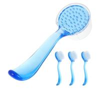 Zerodeko 4 Pièces Brosse à Visage Manuelle en Plastique et Nylon pour Nettoyage en Profondeur, Exfoliation et Soin Quotidien de Tous Types de Peau Couleur Aléatoire