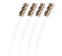 Zerodeko 4 pièces Brosse Métallique Fil Acier Cuivré Brosse à Dents Industrielle pour Nettoyage et Désoxydation Outil Robuste pour Buse Imprimante et Entretien Polyvalent à Domicile