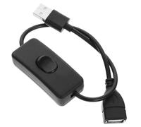 Zerodeko 4 pièces Câble USB avec Interrupteur Marche Arrêt Rallonge Alimentation Compacte et Portable Compatible Smartphones PC Design Élégant Noir pour Bureau et Usage Quotidien