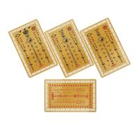 Zerodeko 4 Pièces Cartes de Succès Tai Sui 2025 Année du Serp