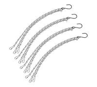 Zerodeko 4 pièces Chaînes Suspendues pour Pots de Fleurs pour Jardinières Nichoirs et Lanternes Design Résistantes Aux Intempéries et Faciles à Installer