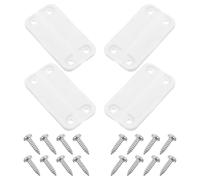 Zerodeko 4 Pièces Charnières en Plastique Blanc Résistance la Rouille Bruit avec Vis pour Glacière Igloo 50-165 QT pour Camping et Longs Voyages