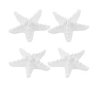 Zerodeko 4 Pièces Diffuseur D'aromathérapie en Plâtre Forme Étoile de Mer Blanc, Diffuseur D'intérieur Décoratif Diffusion Continue pour Bureau et Maison