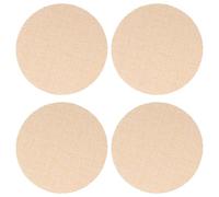 Zerodeko 4 Pièces Diffuseur de Lumière en Tissu Beige pour Plafonnier | Anti-éblouissement, pour Lampe de Plafond et Downlight, Pose Facile, Reste Bien en Place, Usage Maison
