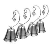 Zerodeko 4 Pièces Dossier De Messages pour Support De Carte Décoration De Cloches De Mariage Ancien Espèces Rester Étiquette des Stands Porte-Cartes De Visite Saluer Silver Alliage De Zinc