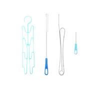 Zerodeko 4 Pièces Kit de Nettoyage Poche à Eau Brosse Tube | Acier Inoxydable, Nylon et Pp, Brosse Longue à Ressort, pour Tuyau, Valve et Séchage