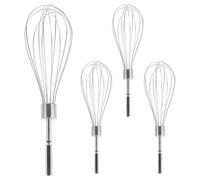 Zerodeko 4 Pièces Mélangeur Électrique pour Coloration Capillaire Batteur en Acier Inoxydable Détachable, Agitateur Portable sans Éclaboussures, pour Salon et Usage Domestique