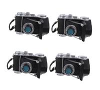 Zerodeko 4 Pièces Ornements De Modèle D'appareil Photo Rétro Caméra Simulée Modèle De Caméra Pièces Maîtresses Modèle D'appareil Photo Décoratif Film Bureau Accessoires Porte Voiture Résine