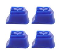 Zerodeko 4 Pièces Patins Roller Frein Caoutchouc Bloc Frein Résistant à Usure pour Garçon Fille et Adultes Accessoire de Remplacement Bleu