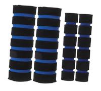 Zerodeko 4 pièces Poignées de Guidon Moto Mousse Antidérapante Couvre-poignées Confortables et Faciles à Installer pour Vélo et Moto Accessoires de Guidon Colorés Bleu