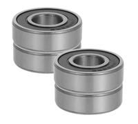 Zerodeko 4 Pièces Roulements à Billes Miniatures Scellés Double Joint Caoutchouc Roulements de Palier Robustes pour Systèmes de Poulies Ferrure de Remplacement Précise pour Mobilier et