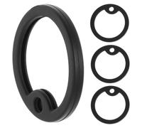 Zerodeko 4 Pièces Silencieux 50x28 Mm pour Silicone, Noir Plaque