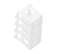 Zerodeko 4 Pièces Support de Montage pour Bouton Poussoir Adaptateur Rail pour Potentiomètre Fixation Stable pour Arrêt Urgence Usage Résidentiel et Industriel Lot de Blanc