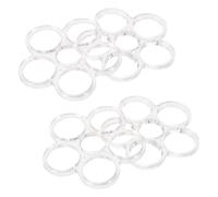 Zerodeko 4 Pièces Support pour Bouquet à 6 Trous en Plastique pour Vase | Grille de Fixation Multi-tiges, Réutilisable, Installation Rapide, pour Compositions de Fleurs et Fournitures de Fleuriste