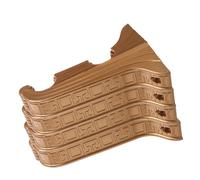 Zerodeko 4 Pièces Support Supports à Double pour Rideaux Compatible Tiges de Installation Facile pour Salon Chambre
