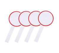 Zerodeko 4 pièces Tableaux Blancs Portables avec Poignée Planches à Écrire Effaçables à Sec Tableau de Score Léger et Pratique pour Jury et Notation