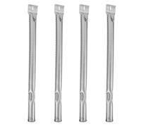 Zerodeko 4 Pièces Tube de Brûleur Accessoire Portable et Léger en Acier Inoxydable Facile à Assembler, Résistant la Déformation pour Barbecue à Gaz Compatible Grils Extérieurs
