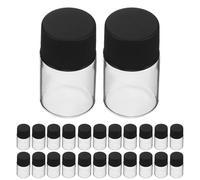 Zerodeko 40 Flacons en Verre Transparent 5 Ml Bouchon Blanc et Bouchon Interne Anti-Fuite Petits Flacons Hermétiques pour Échantillons de Parfum et Huiles Essentielles Réutilisables