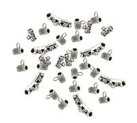 Zerodeko 40 Pendentifs en Argenté Tibétain Vintage en Alliage, Accessoires Décoratifs pour Création de Bijoux, 40 Pièces pour Art et Fabrication de Bracelets Style Plusieurs styles