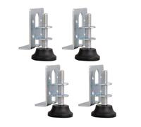 Zerodeko 4pcs Pieds de Nivellement Réglables pour Armoire Technologie Galvanisée, Compensation des Sols Inégaux, Pieds en Acier Carbone et Nylon, Accessoires Pratiques pour Meubles