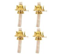 Zerodeko 4pièces Lot de Brûleurs pour Lampe à Huile Support De Cheminée avec Collier Mèche pour Lampes à Pétrole Vintage