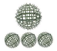 Zerodeko 4pièces Support De Boule De Fleurs Artificielles De Cages Décoratives Résistant Accessoire pour Mariages Et Jardins Rack à Boules De Fleurs Herbe