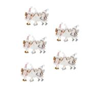 Zerodeko 5 Ensembles Charme Fille Ange Jouets Poupée Décoration Figurine Scintillement Peluche Vignes Faux Artificiel Pendaison Fée De Noël Chiffon 3 Pièces * 5