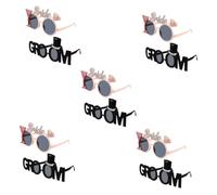 Zerodeko 5 Ensembles Lunettes De Mariage Plastique Pour Enterrement De Jeune Fille Accessoires Photo Colorés Pour Souvenirs Inoubliables 2 Pièces * 5