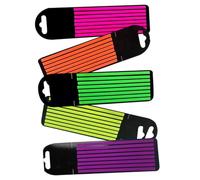 Zerodeko 5 feuilles Marqueurs de Page Fluorescents Professionnels Couleurs Vives Bandes Transparentes Fines pour Annotation et Mise Évidence Accessoire Pratique pour École et Bureau