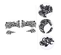 Zerodeko 5 paires Autocollants Eye-liner Dentelle pour Yeux Maquillage Temporaire Dramatic Accessoire Cosplay et Fête