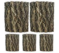 Zerodeko 5 Pièces Décor en Écorce de Liège pour Terrarium, et Rustique | Textures Réalistes, Surface Rugueuse, Se Coupe Facilement, pour Paludariums et Habitats Terrestres