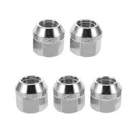Zerodeko 5 Pièces Écrou à Bride de Roue Sécurisé en Acier Inoxydable | Finition Argentée, Installation Facile, Remplacement Pratique, Usage sur Pneu et Modification de Moyeu