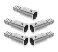 Zerodeko 5 Pièces Embout Fileté pour Manche à Balai, Raccord US | Fixation Rivetée, Interface Filetée Standard, pour Brosses Dépoussiérantes et Tiges de Serpillière